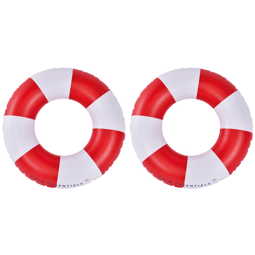 2PK Swim Essentials Kids Inflatable Swim Ring 90cm Life Buoy 3-6y