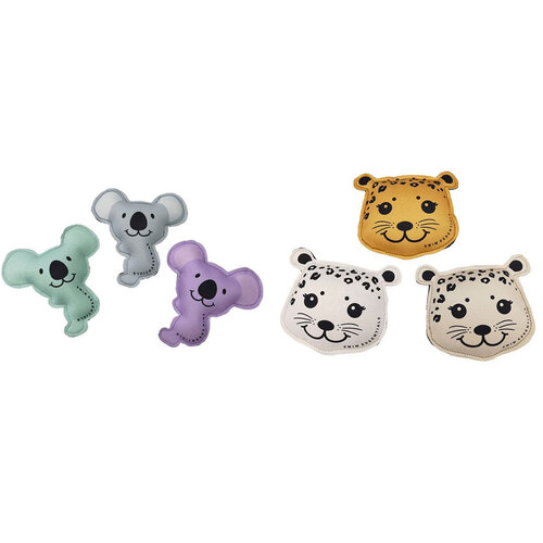 6pc Swim Essentials Dive Buddies Pop-up Toys - Leopard and Koala Set