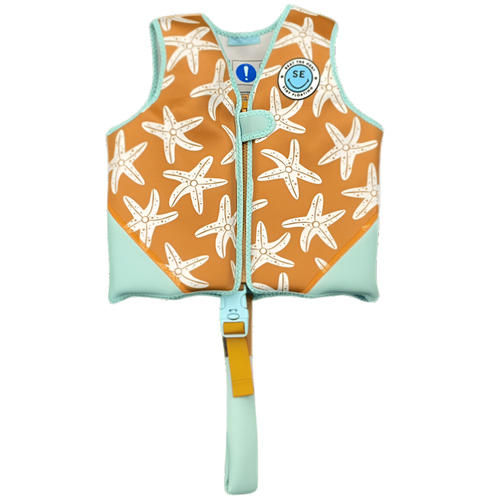 Swim Essentials Kids Swimming Life Vest Sea Stars 3-6y