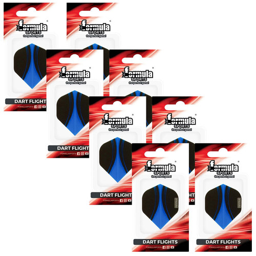 8x 3pc Formula Sports Pentathlon Emblem Dart Flights Standard Set Assorted