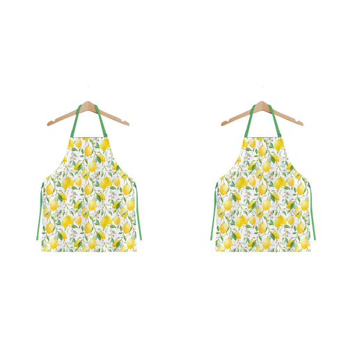 2PK Gibson Gifts Lemon Grove Cotton Kitchen Apron Cooking/Baking One Size