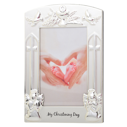 Gibson Gifts My Christening Day 4x6'' Photo Frame Rectangle Silver