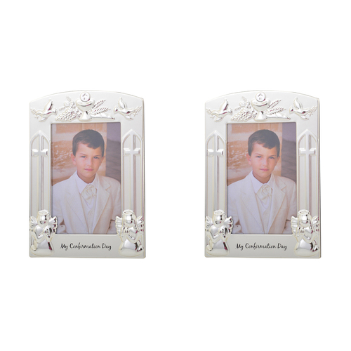 2PK Gibson Gifts My Confirmation 4x6'' Photo Frame Rectangle Silver