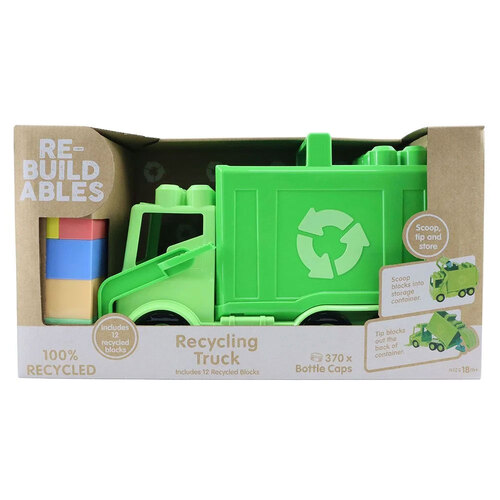 Rebuildables Recycling Truck Kids/Childrens Toy 18M+