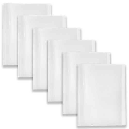 6pc Colourhide Display Book Document Holder Fixed 20-Sheets Clear