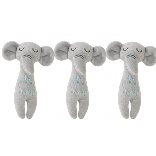 3x Rosewood Eco Friendly Pet/Cat Elephant Plush Grab Toy