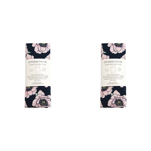 2PK Annabel Trends Cotton Laundry Bag 35x50cm - Peonia