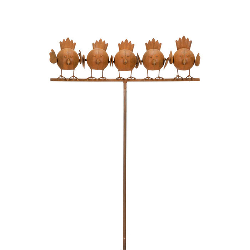 Stake Tweeties on Perch 110cm Outdoor Ornament Garden Decor