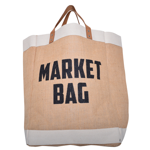 Gibson Gifts Eco Jute Market Bag/Shopping Tote - Large