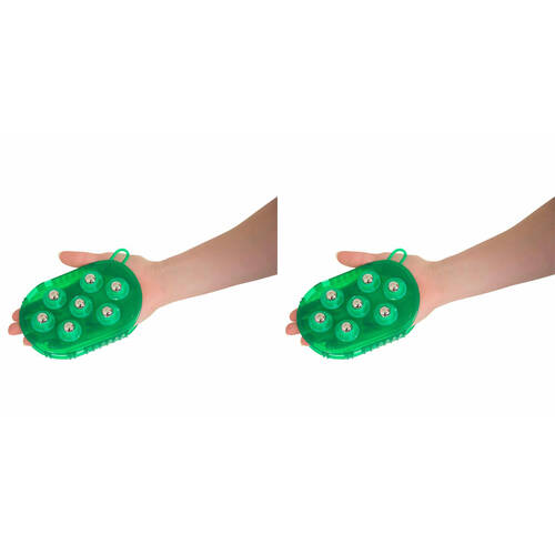 2PK Annabel Trends Feel Well Massage Glove 11x15cm - Green