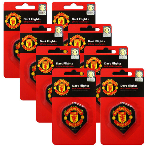 8x 3pc Formula Sports Manchester United Dart Flights Standard Set