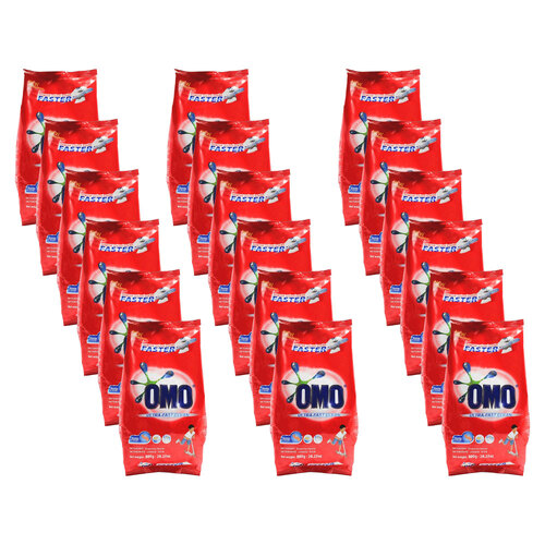 18PK Omo Laundry Detergent Powder Ultra Fast Clean Hand Wash + Top Loader 800g