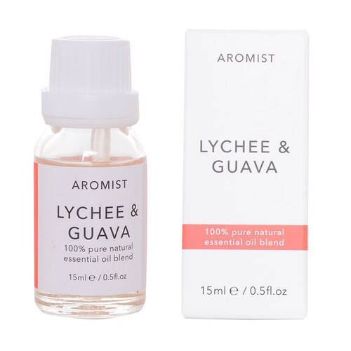 3PK Gibson Gifts 15ml Aromist Oil Lychee & Guava Natural Essential Blend