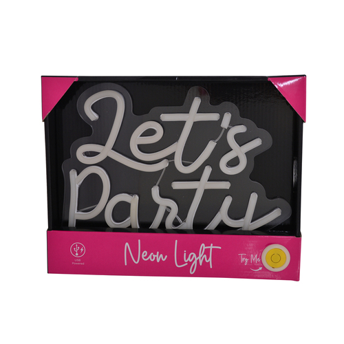 Gibson Gifts Lets Party LED Neon Light Stand Home/Room Decor 27cm