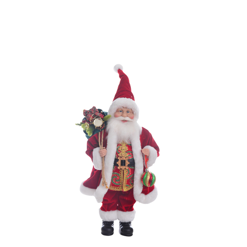 Gibson Gifts Classic Santa Claus Small Xmas Home Decor 45x23cm