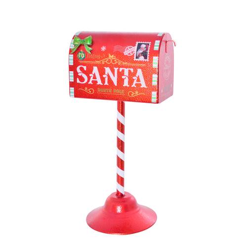 Gibson Gifts Lustre Xmas Mailbox Standing Home Decor 32x15cm