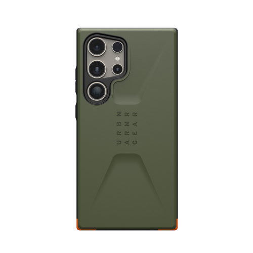 Urban Armour Gear Civilian Schnitzel Case For Galaxy S24 Ultra - Olive Drab