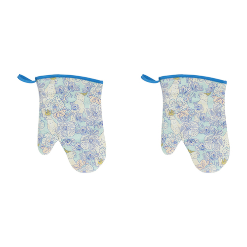 2PK Annabel Trends Cotton Single Oven Mitt 18x26cm - Hello Cockie