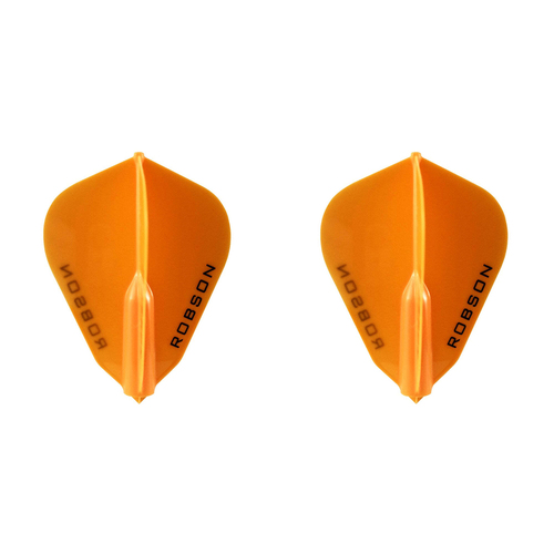 2x 3pc Robson Plus Dart Flights F Shape Accessory Set - Orange