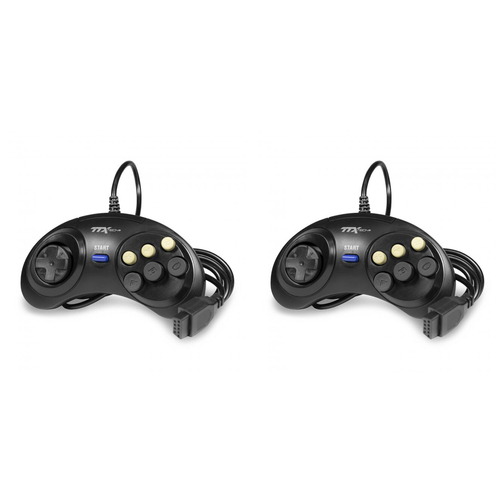 2PK TTX Tech Megadrive Controller Wired 6 Button RetroPad Video Game Accesories