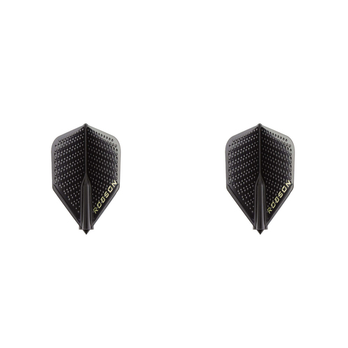 2PK Robson Dimpled Plus Dart Flight Standard Accessory - Black