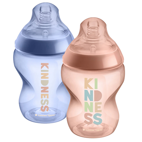 2PK Tommee Tippee 260ml Bottles - Patterned