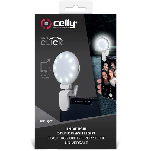 Celly Click Universal Phone Selfie Light w/ 3 Tones White