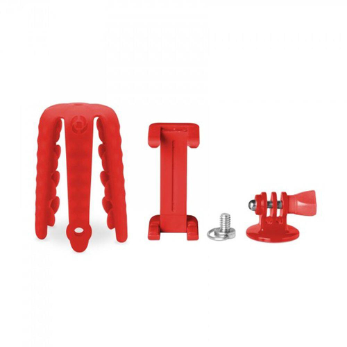 Celly Squiddy Flexible Mini Tripod Silicone Phone Holder 20cm - Red