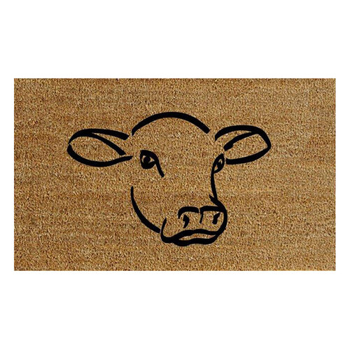 Solemate Premium Cow Face Mat 50x80cm Black