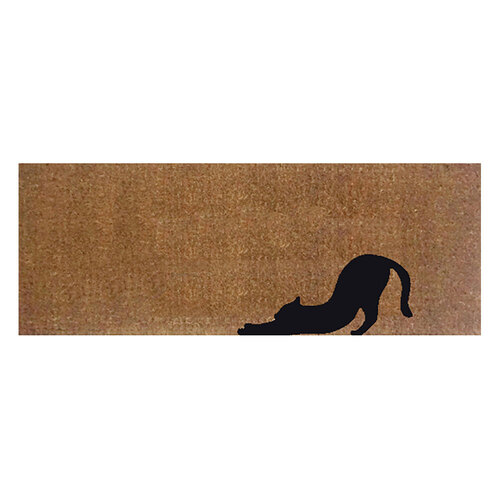 Solemate Latex Stretching Cat Mat 45x110cm Pets Black