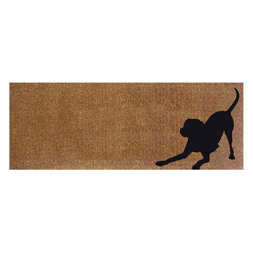 Solemate Latex Back Playful Dog Mat 45x110cm Pets Black