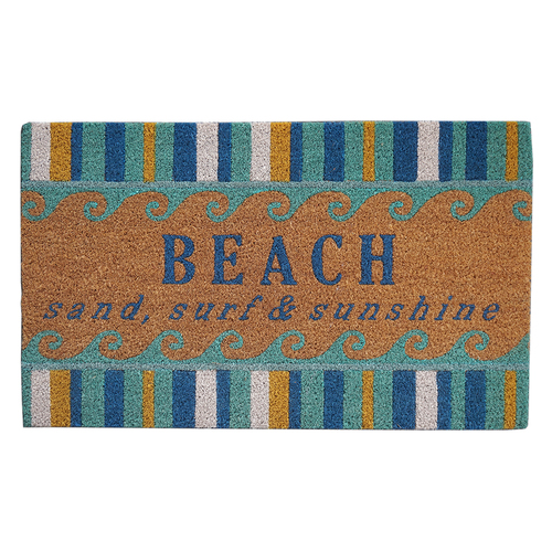 Solemate Latex Aqua Beach 45x75cm Outdoor Doormat