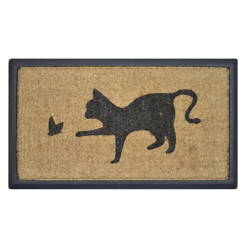 Solemate Kitten Butterfly 40x70cm Doormat