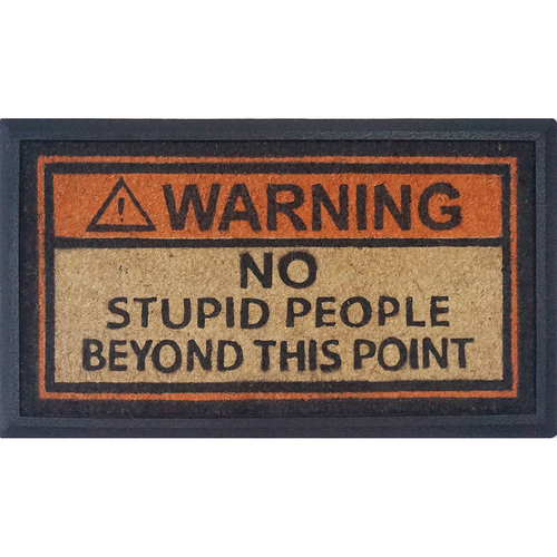 Solemate No Stupid People 40x70cm Doormat