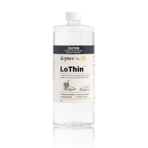 Gilly's LoThin Brush/Tool Stainless Steel Thinner & Cleaner 1L