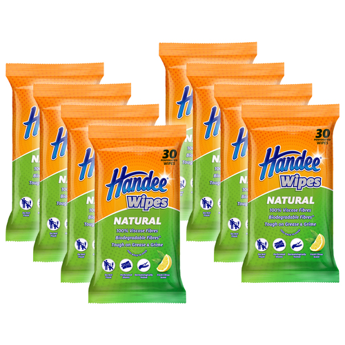 240pc Handee Multi Purpose Household Cleaning Wet Wipes Natural