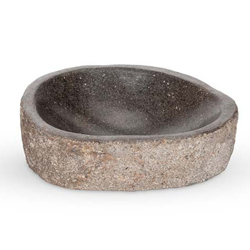 Garden 20x15cm Bowl Natural Stone Outdoor/Yard Decor Small