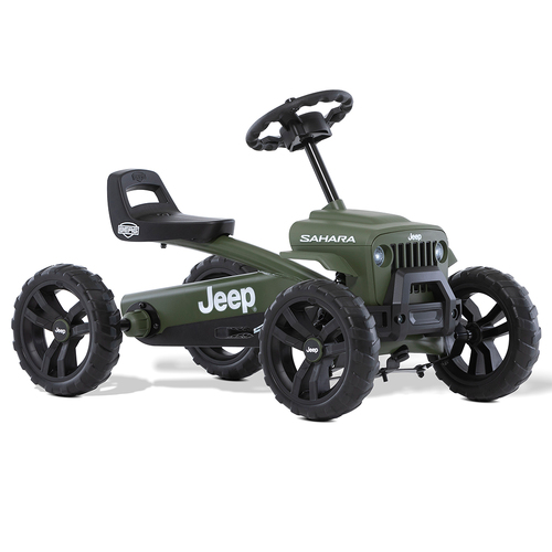 Berg Jeep Buzzy Kids/Children's Pedal Go Kart Sahara Green 2-5y