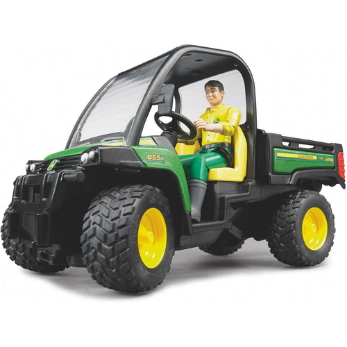 Bruder John Deere Gator XUV 855D with Driver 1:16 Kids Toy 4+