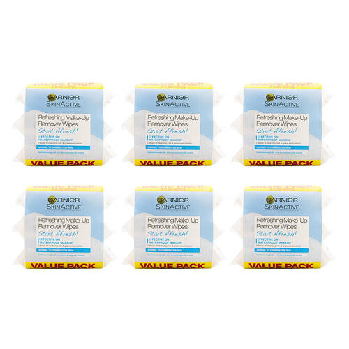 450pc Garnier Skin Active Refreshing Make-Up Remover Wipes