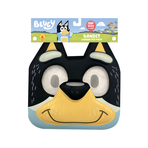 Bluey Bandit Eva Face Mask Adult/Kids Unisex Dress Up/Costume