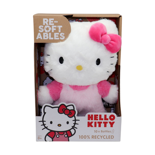 Resoftables Hello Kitty Kids Soft Toy 10" - Pink 0m+