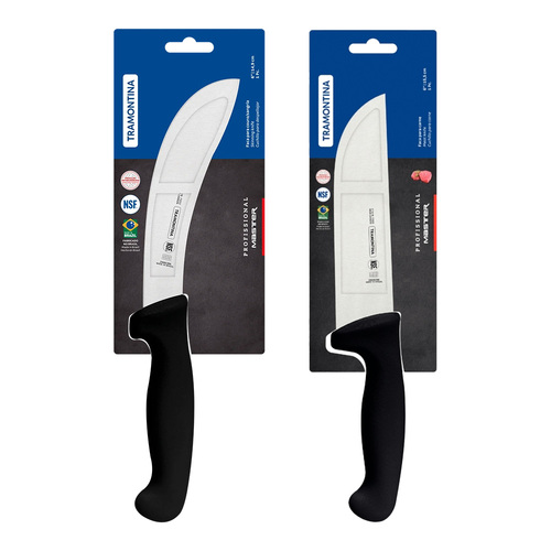 2pc Tramontina Professional Master Bloodletting and Butcher Knife 15cm Blade