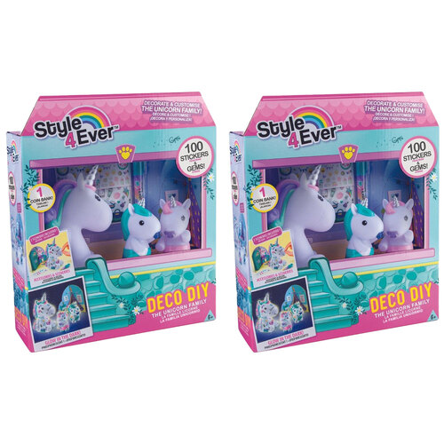 2PK Canal Toys Deco D.I.Y-  The Unicorn Family Kids/Childrens Toy 6y+