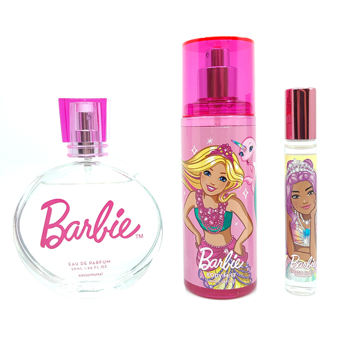 3pc Barbie EDP Fragrance Gift Set Mermaid 22 Kids 6y+