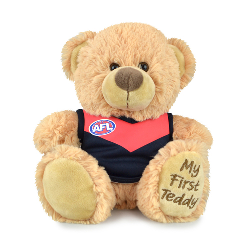 AFL First Teddy Melbourne Bear Plush Toy 23cm - Beige