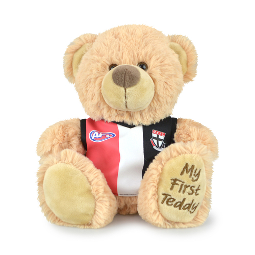 AFL First Teddy St Kilda Bear Plush Toy 23cm - Beige