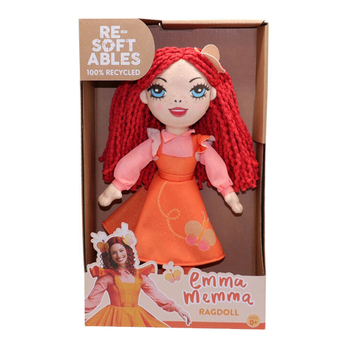 Resoftable Emma Memma Ragdoll Medium Kids Toy - Red 0m+