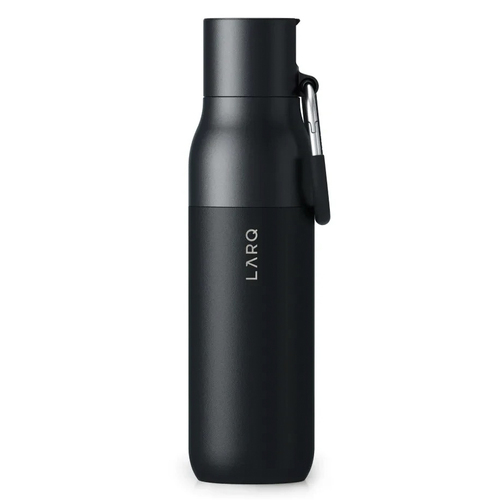 LARQ Filtered Water Drink Bottle Obsidian Black 500ml/17oz 