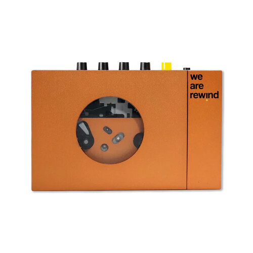 We Are Rewind Bluetooth Modernised Portable Cassette Player Serge Orange